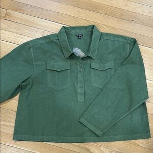 NEW JCREW cotton linen Button-Up Shirt